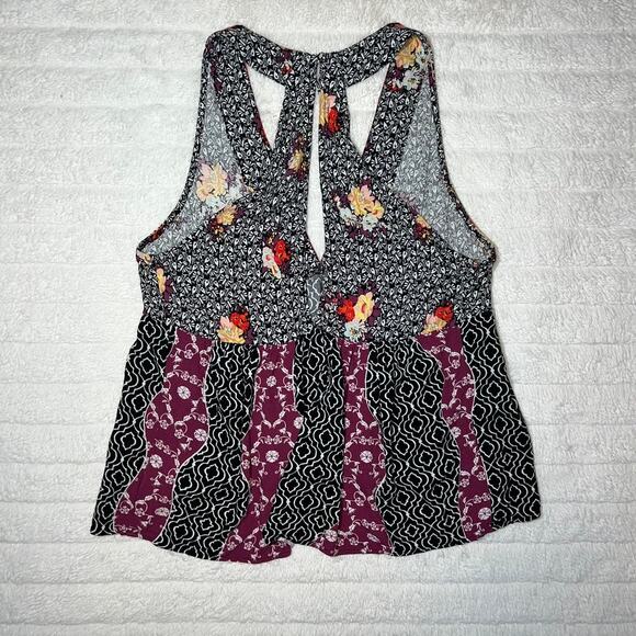 Free People Dream Darlin' Boho V-Neck Halter Tank Top - Picture 6 of 10